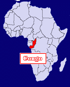 Location of Republic of Congo